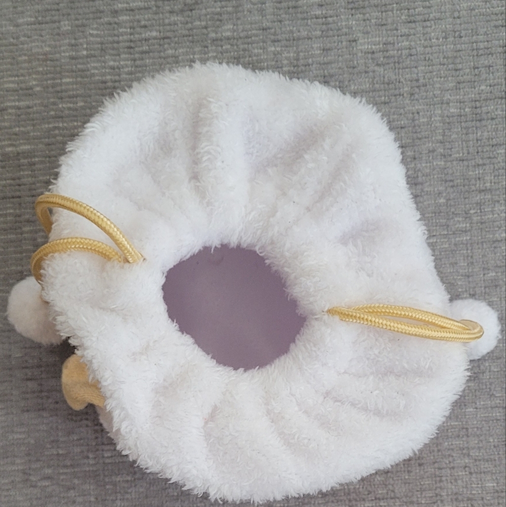 BT21/BTS K-Pop Chimmy Tatton Glitter Pouch, a plush drawstring pouch - Picture 5 of 12